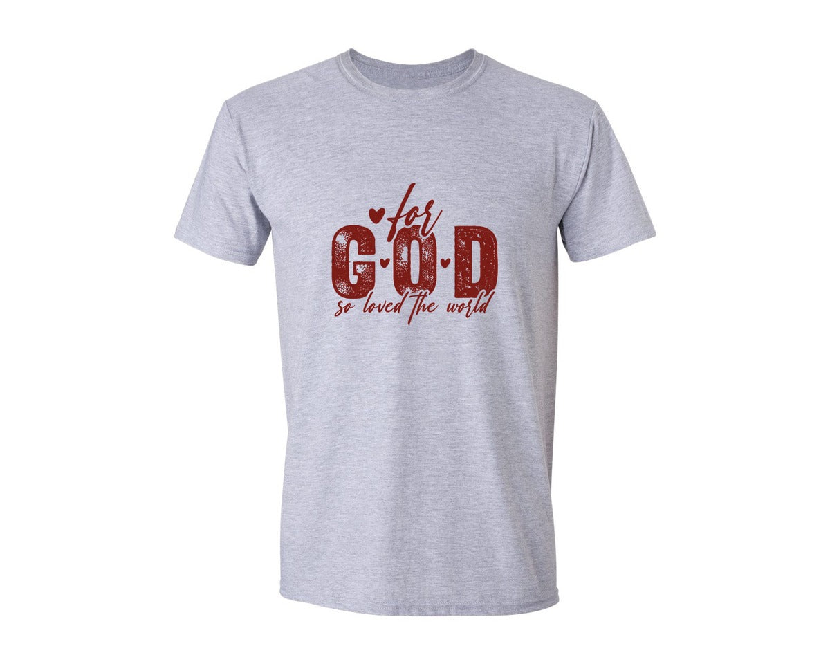 brand:Generic|color:Sports Grey / Athletic Heather|John 316 Valentines Day 3 Graphic T-Shirt