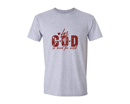brand:Generic|color:Sports Grey / Athletic Heather|John 316 Valentines Day 3 Graphic T-Shirt