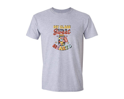 brand:Generic|color:Sports Grey / Athletic Heather|Valentine Teacher My Class Sweet Hearts Graphic T-Shirt