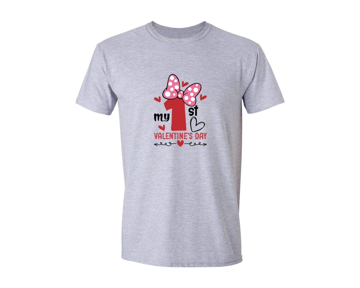 brand:Generic|color:Sports Grey / Athletic Heather|My 1St Valentines Day 147 Graphic T-Shirt