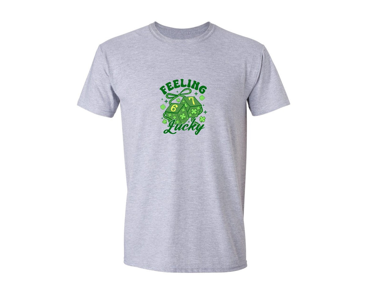 brand:Generic|color:Sports Grey / Athletic Heather|Lucky Six Seven St Patricks Day 2 Graphic T-Shirt