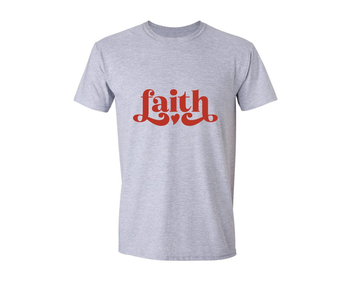 brand:Generic|color:Sports Grey / Athletic Heather|Faith Boho Self Christian Quot Graphic T-Shirt