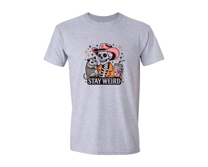 brand:Generic|color:Sports Grey / Athletic Heather|Stay Weird Trending Design Fun Graphic T-Shirt