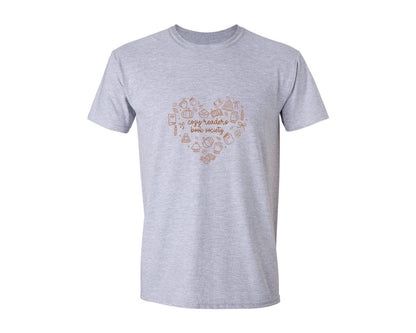 brand:Generic|color:Sports Grey / Athletic Heather|Fall Bookish Preppy Book Cozy Reader Graphic T-Shirt