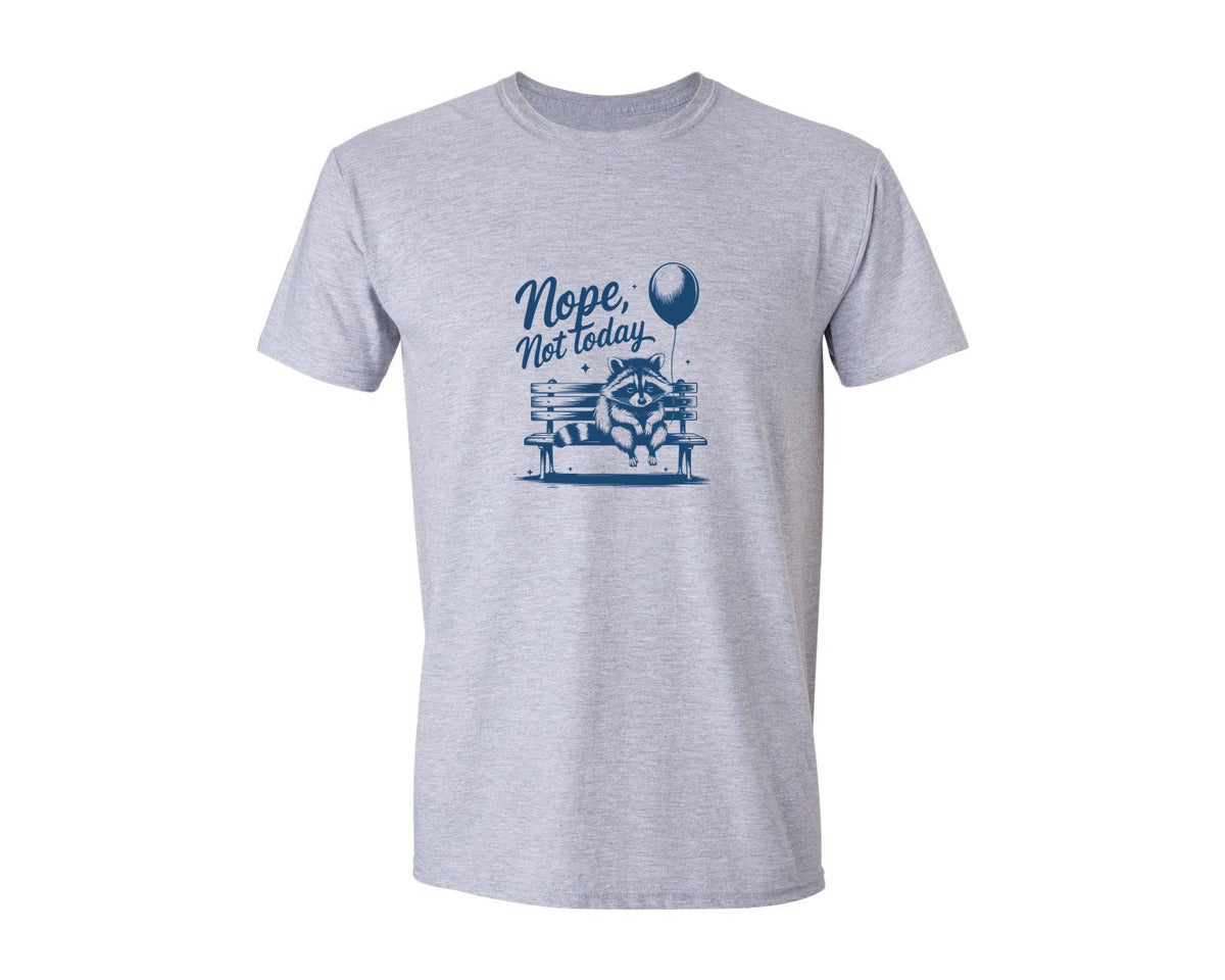 brand:Generic|color:Sports Grey / Athletic Heather|Nope Not Today Design 47 Graphic T-Shirt