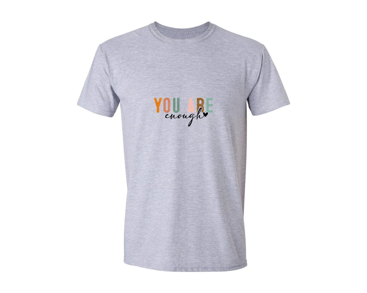 brand:Generic|color:Sports Grey / Athletic Heather|You Are Enough Always 2 Graphic T-Shirt
