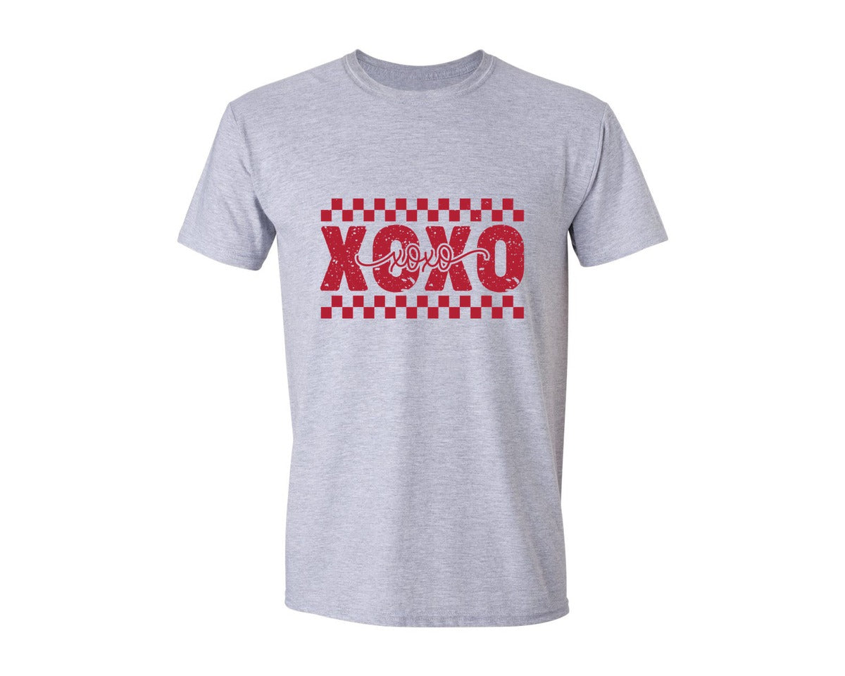 brand:Generic|color:Sports Grey / Athletic Heather|Xoxo Valentines Day Shirt Graphic T-Shirt