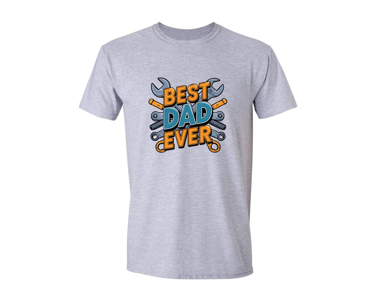 brand:Generic|color:Sports Grey / Athletic Heather|Mechanic Dad 3 Graphic T-Shirt