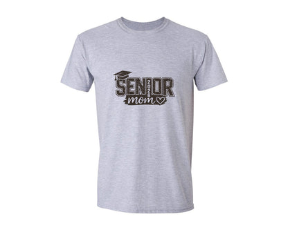 brand:Generic|color:Sports Grey / Athletic Heather|Distressed Senior Mom 2026 Design Graphic T-Shirt