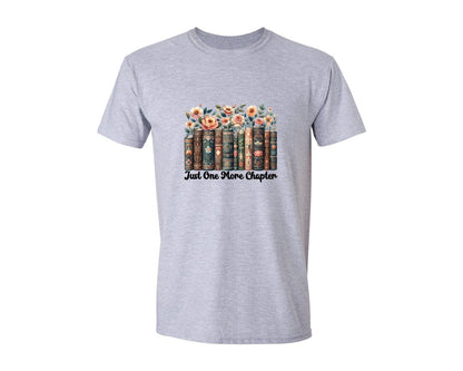brand:Generic|color:Sports Grey / Athletic Heather|Just One More Chapter 12 Graphic T-Shirt