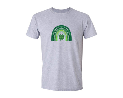 brand:Generic|color:Sports Grey / Athletic Heather|St Patricks Day Boho Rainbow Graphic T-Shirt