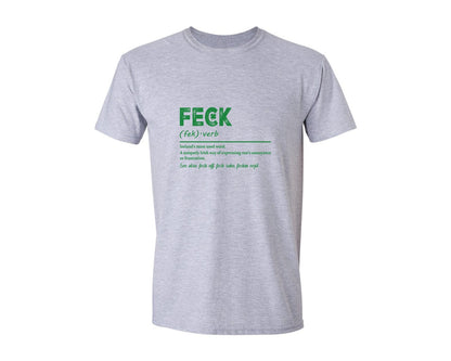 brand:Generic|color:Sports Grey / Athletic Heather|Feck Irish St Patricks Day Graphic T-Shirt