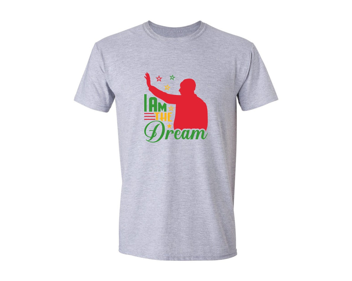 brand:Generic|color:Sports Grey / Athletic Heather|I Am The Dream Mlk Day Quote Design 3 Graphic T-Shirt