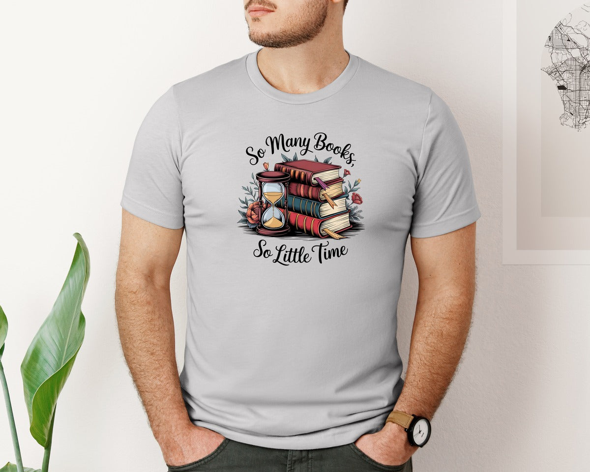 brand:Bella Canvas|color:Sports Grey / Athletic Heather|Reading Book 8 Graphic T-Shirt