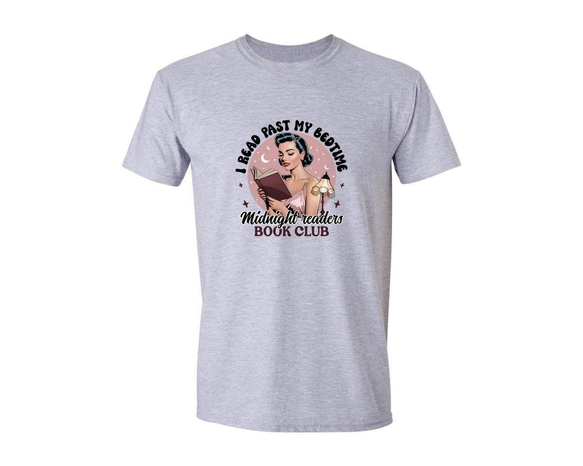brand:Generic|color:Sports Grey / Athletic Heather|Late Night Reader Book Club 3 Graphic T-Shirt