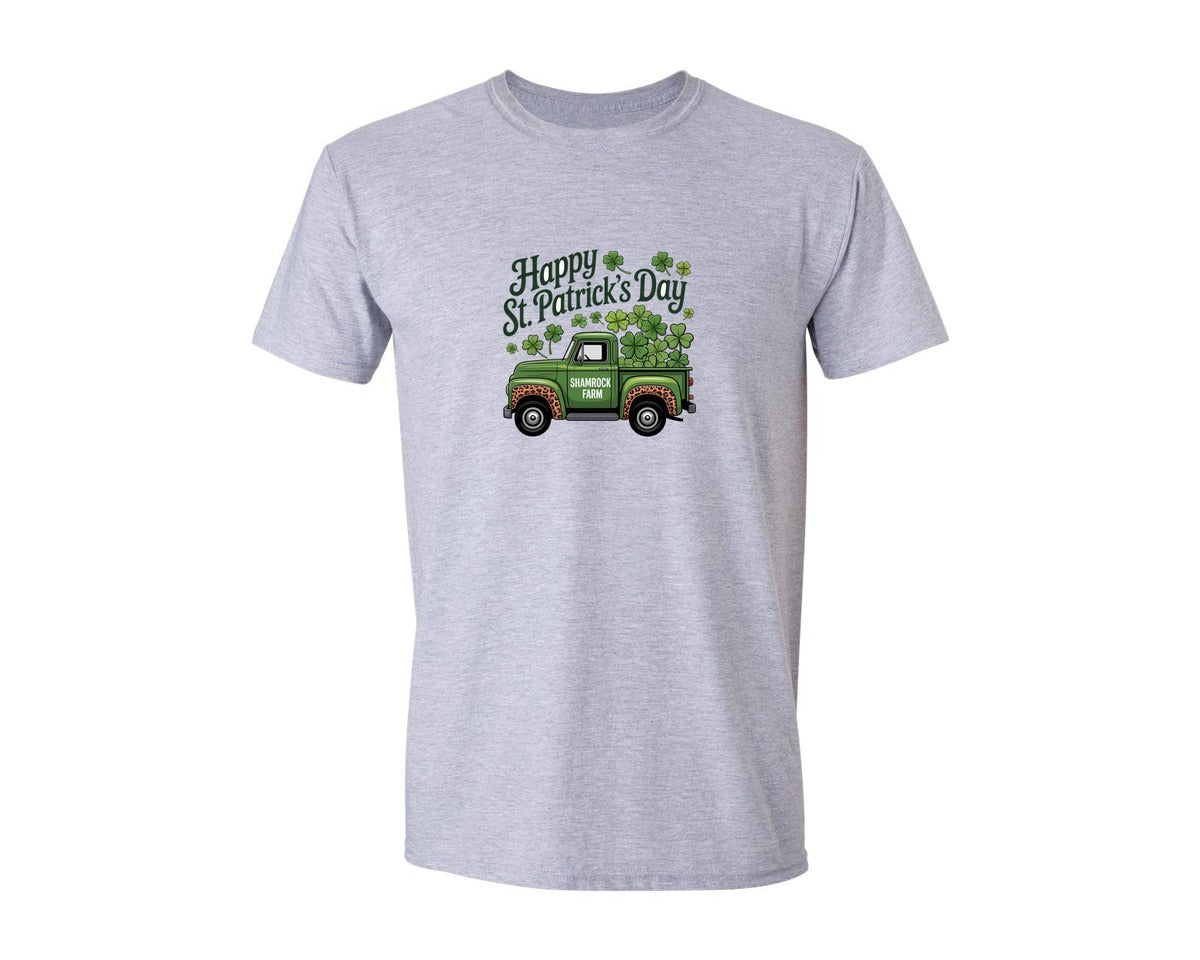 brand:Generic|color:Sports Grey / Athletic Heather|St Patricks Day Truck 2 Graphic T-Shirt