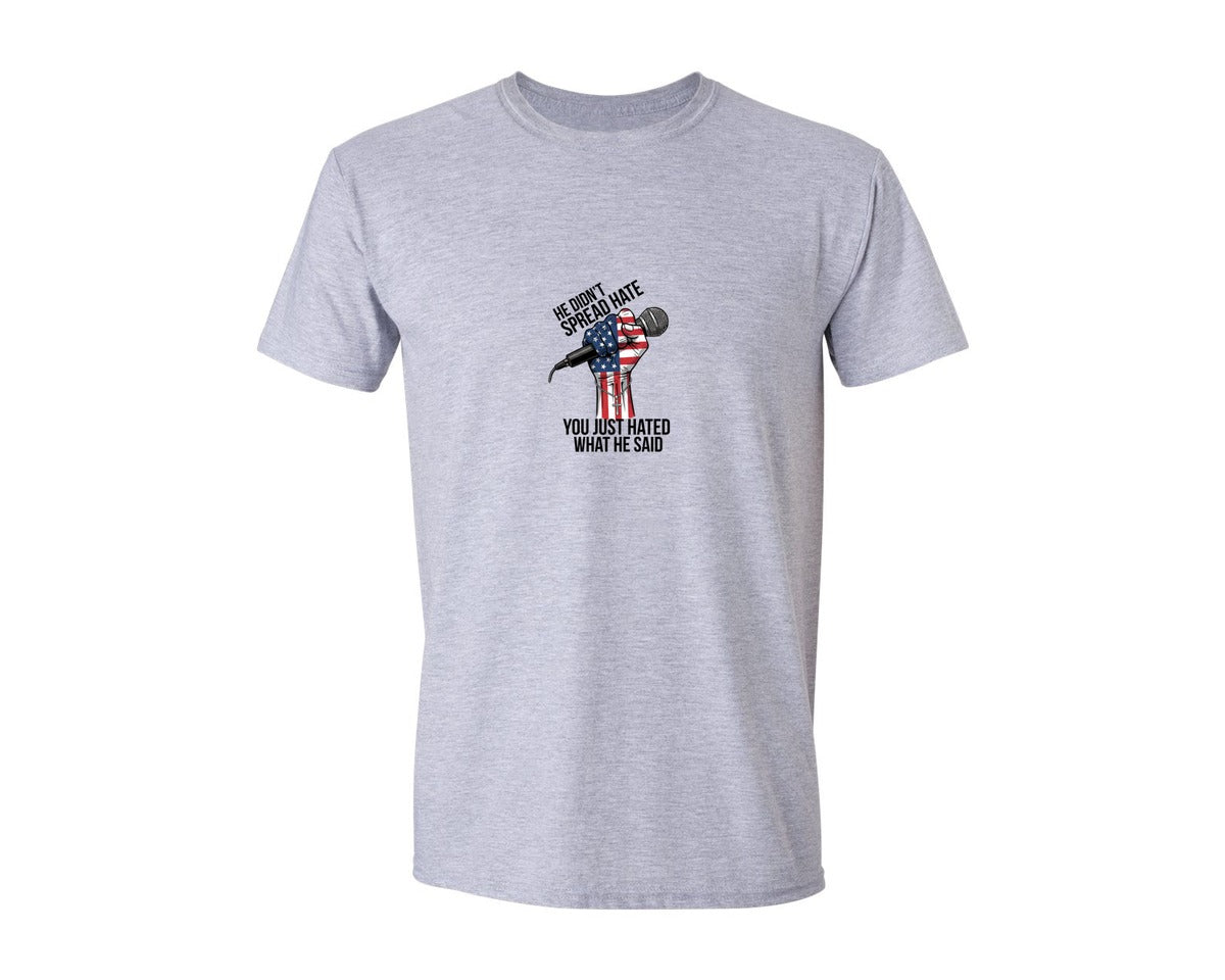 brand:Generic|color:Sports Grey / Athletic Heather|Christian Faith America Graphic T-Shirt