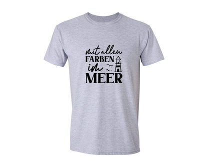brand:Generic|color:Sports Grey / Athletic Heather|Mit Allen Farben Im Meer Graphic T-Shirt