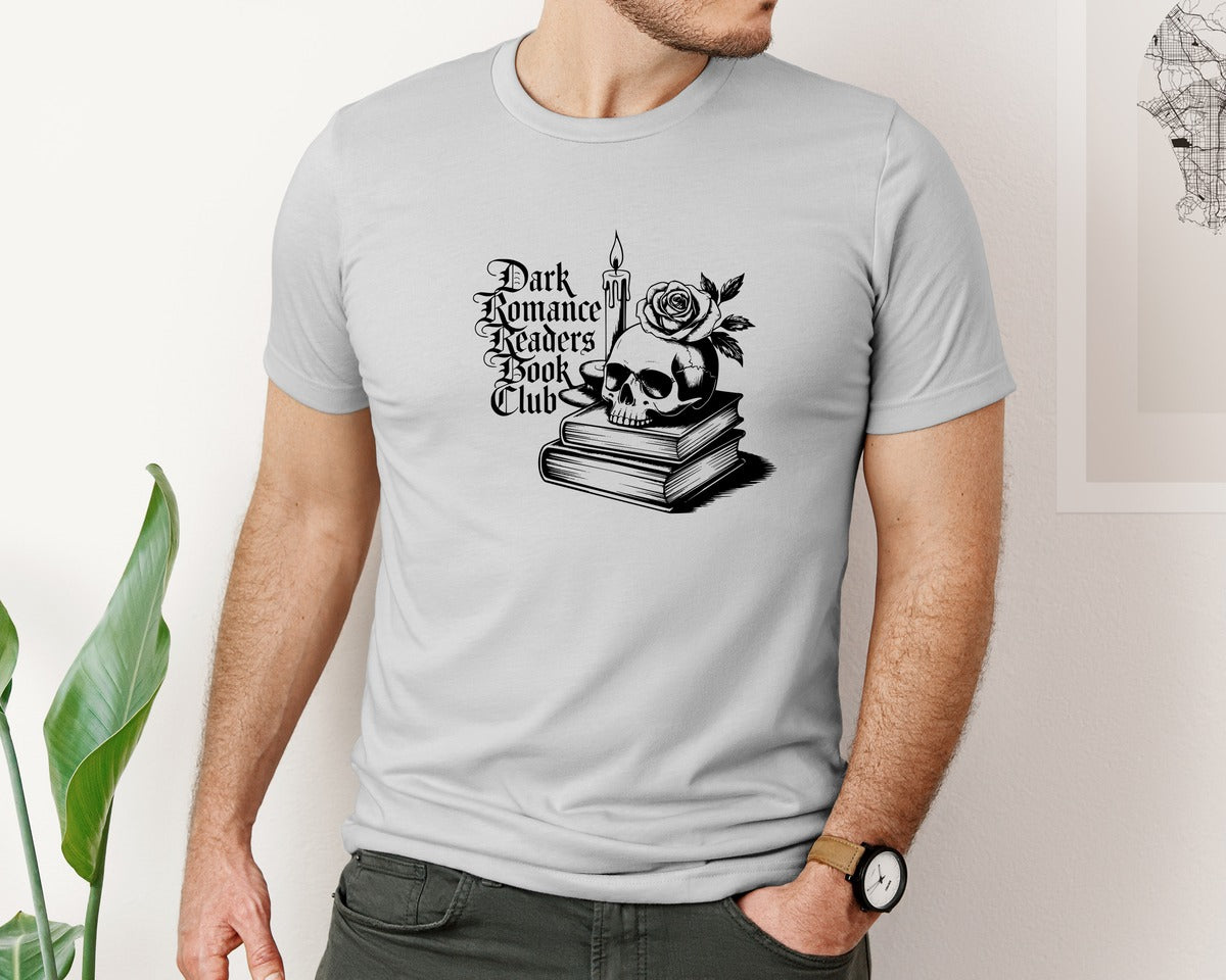 brand:Bella Canvas|color:Sports Grey / Athletic Heather|Dark Romance Readers Book Club T Shi Graphic T-Shirt
