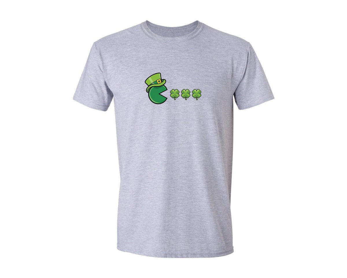 brand:Generic|color:Sports Grey / Athletic Heather|Shamrock Funny Leprechaun Graphic T-Shirt