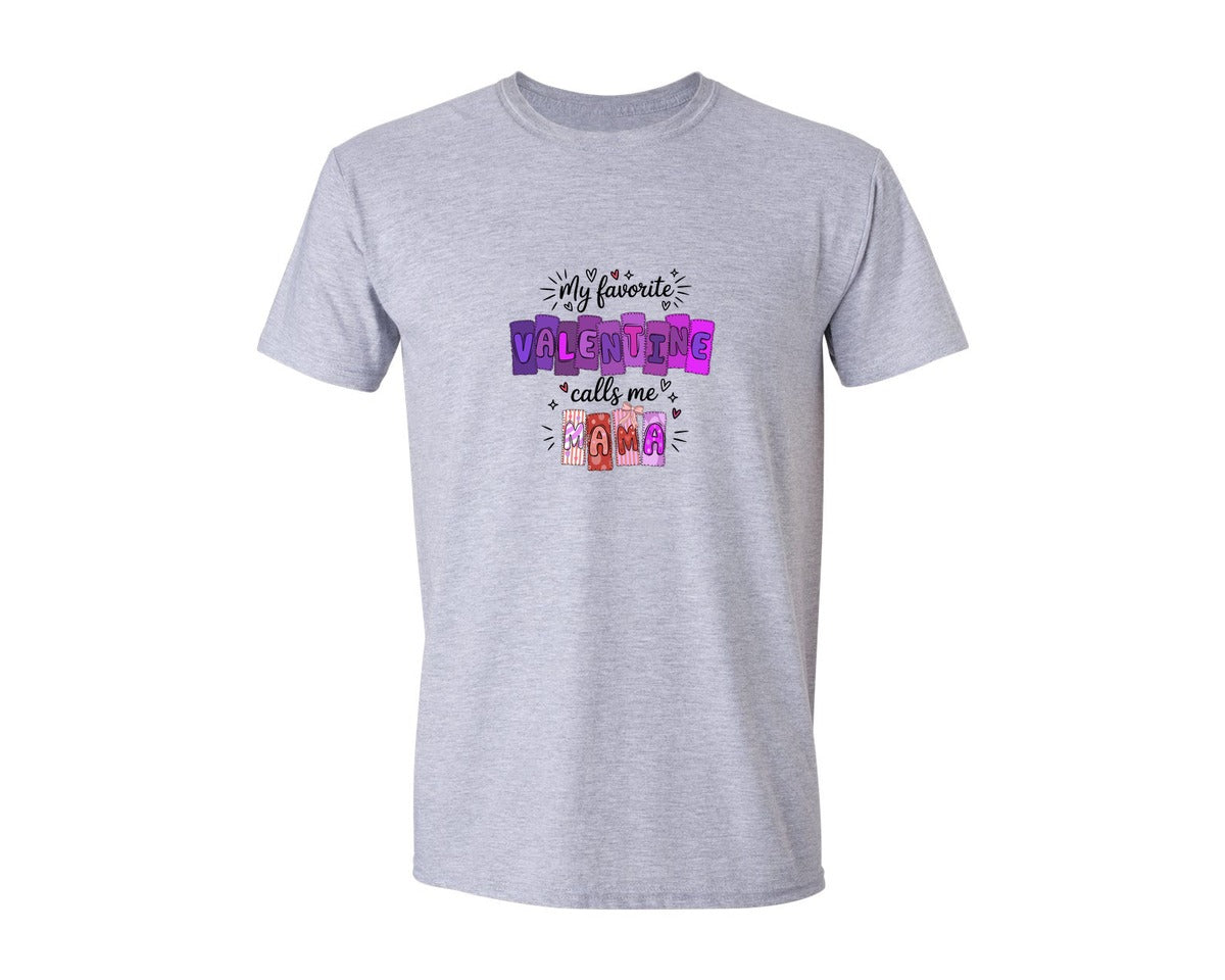 brand:Generic|color:Sports Grey / Athletic Heather|Valentines Mama Graphic T-Shirt