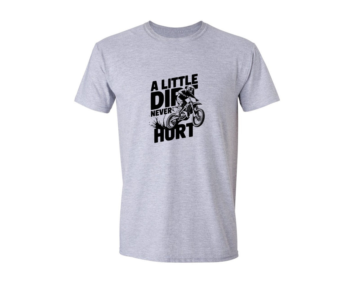 brand:Generic|color:Sports Grey / Athletic Heather|A Little Dirt Never Hurt T Shirt Des Graphic T-Shirt