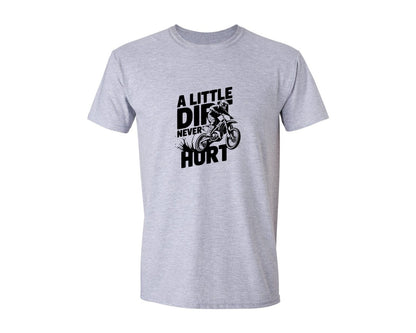 brand:Generic|color:Sports Grey / Athletic Heather|A Little Dirt Never Hurt T Shirt Des Graphic T-Shirt