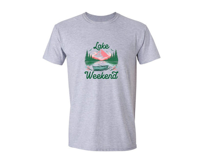 brand:Generic|color:Sports Grey / Athletic Heather|Lake Life Lake Life T Shirt Graphic T-Shirt