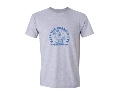 brand:Generic|color:Sports Grey / Athletic Heather|Retro Cherry Cartoon Character Print Graphic T-Shirt