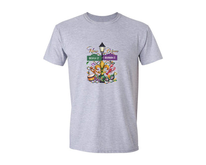 brand:Generic|color:Sports Grey / Athletic Heather|New Orleans Bourbon Decatur Graphic T-Shirt