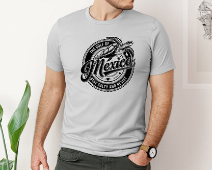 brand:Bella Canvas|color:Sports Grey / Athletic Heather|Gulf Of Mexico Turtle Beach Graphic T-Shirt