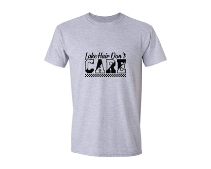 brand:Generic|color:Sports Grey / Athletic Heather|Lake Hair Dont Care 16 Graphic T-Shirt