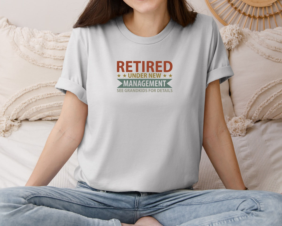 brand:Bella Canvas|color:Sports Grey / Athletic Heather|Mens Fathers Day Retired Grandpa Shirts Graphic T-Shirt