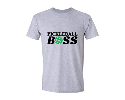 brand:Generic|color:Sports Grey / Athletic Heather|Pickleball Boss Graphic T-Shirt