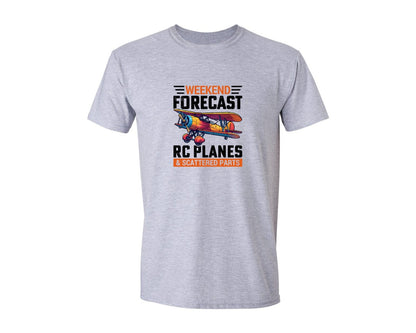 brand:Generic|color:Sports Grey / Athletic Heather|Weekend Forecast Rc Planes T Shirt Graphic T-Shirt