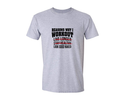 brand:Generic|color:Sports Grey / Athletic Heather|Reasons Why I Work Out Graphic T-Shirt