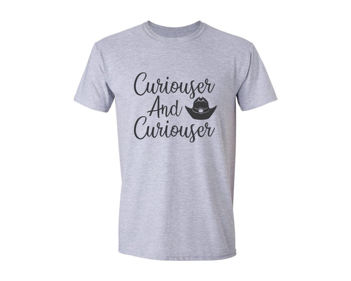 brand:Generic|color:Sports Grey / Athletic Heather|Curiouser And Curiouser Svgalice In Won Graphic T-Shirt