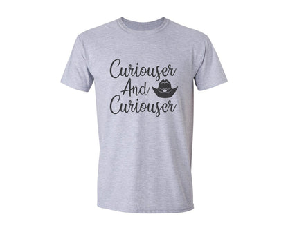 brand:Generic|color:Sports Grey / Athletic Heather|Curiouser And Curiouser Svgalice In Won Graphic T-Shirt