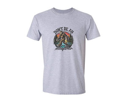 brand:Generic|color:Sports Grey / Athletic Heather|Dont Be An Assquatch T Shirt Design Graphic T-Shirt