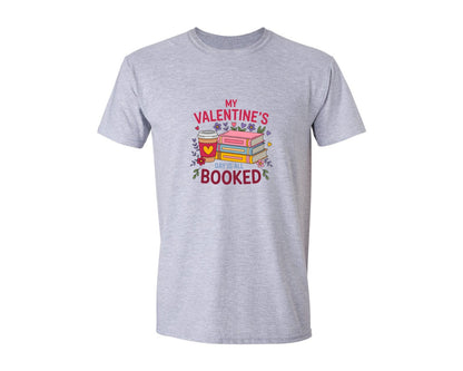 brand:Generic|color:Sports Grey / Athletic Heather|My Valentines Day Is All Booked 3 Graphic T-Shirt