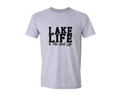 brand:Generic|color:Sports Grey / Athletic Heather|Lake Life Is The Best Life 31 Graphic T-Shirt