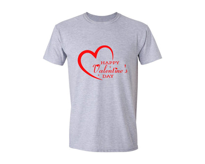 brand:Generic|color:Sports Grey / Athletic Heather|Happy Valentines Day 380 Graphic T-Shirt