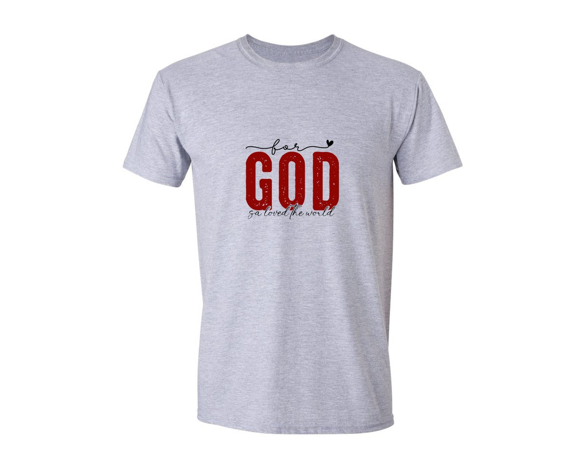 brand:Generic|color:Sports Grey / Athletic Heather|John 316 Valentines Day Graphic T-Shirt