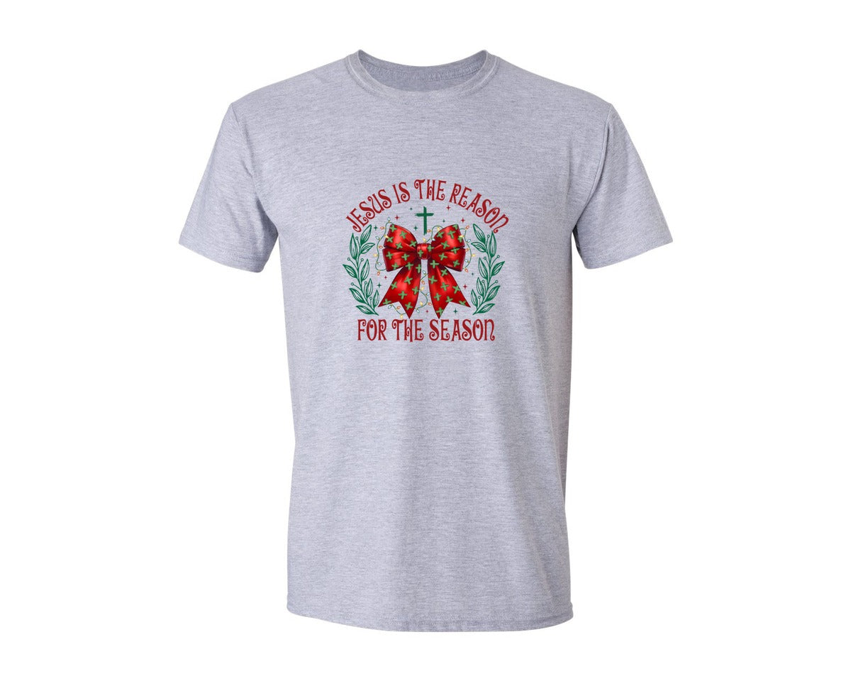 brand:Generic|color:Sports Grey / Athletic Heather|Christian Christmas Bundlejesus Graphic T-Shirt