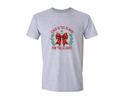 brand:Generic|color:Sports Grey / Athletic Heather|Christian Christmas Bundlejesus Graphic T-Shirt