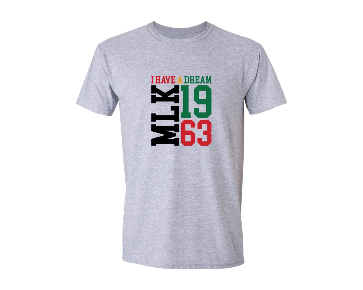 brand:Generic|color:Sports Grey / Athletic Heather|I Have A Dream Mlk 1963 T Shirt Graphic T-Shirt
