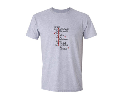brand:Generic|color:Sports Grey / Athletic Heather|For God So Loved The World 6 Graphic T-Shirt