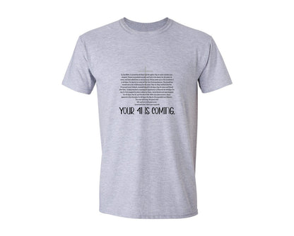 brand:Generic|color:Sports Grey / Athletic Heather|Your 41 Is Coming Jesus Graphic T-Shirt