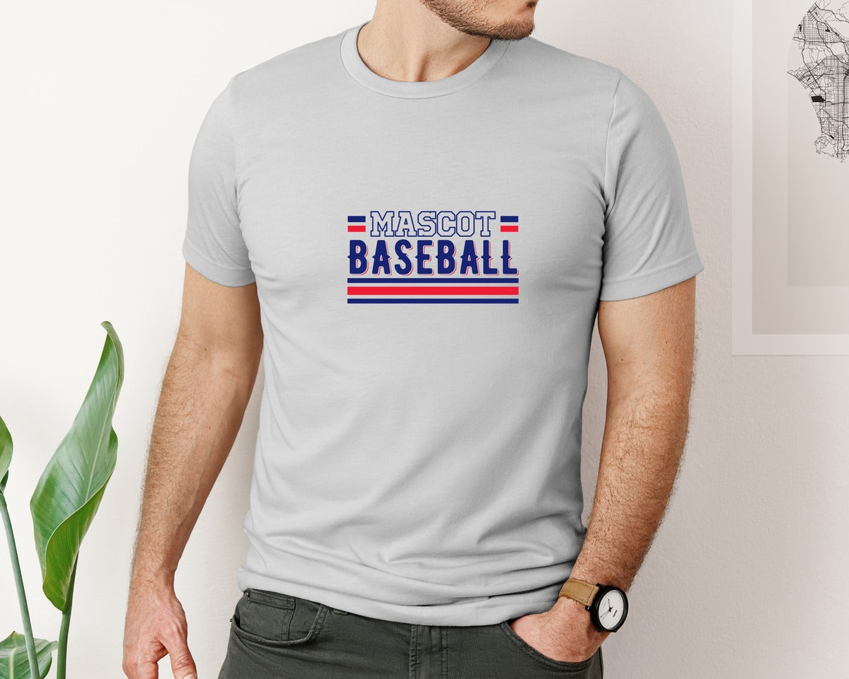 brand:Bella Canvas|color:Sports Grey / Athletic Heather|Baseball Team Baseball Mom 2 Graphic T-Shirt