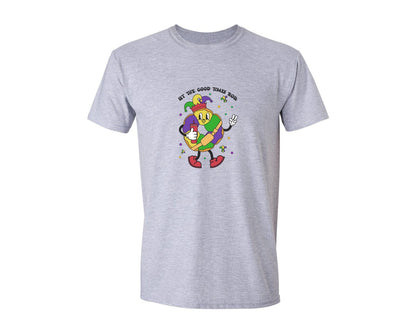 brand:Generic|color:Sports Grey / Athletic Heather|Let The Good Times Roll 3 Graphic T-Shirt